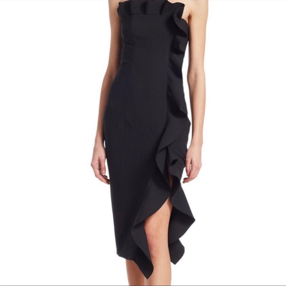 Cinq a Sept Selma Strapless Midi Dress